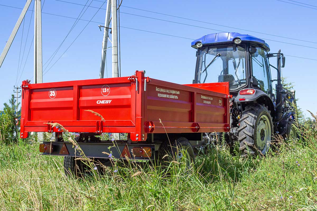 Полуприцеп бортовой Cheby ППБ-1,5 - Полуприцепы